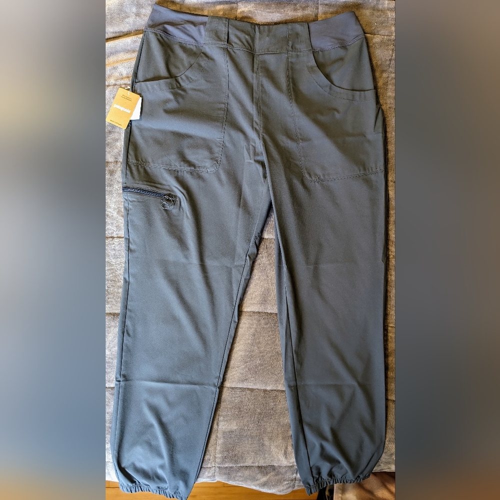 Patagonia Women's Tech Joggers Size L Smolder Blue